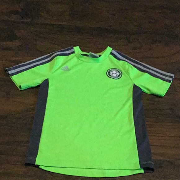 neon green soccer jersey